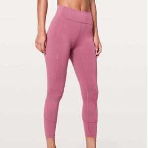 Lululemon In Movement 7/8 Tight *Everlux 25" Moss Rose